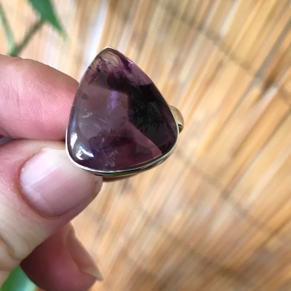 Amethyst Star ✨Charged✨sterling silver ring size 9 - Picture 4 of 4